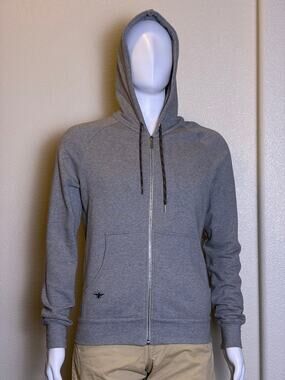 Dior Homme 2014 Kris Van Assche Embroidered Bee Accent Gray Zip-Up Hoodie Men XS
